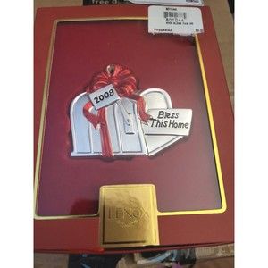 Lenox 2008 Annual Bless This Home Christmas Ornament  IOB
